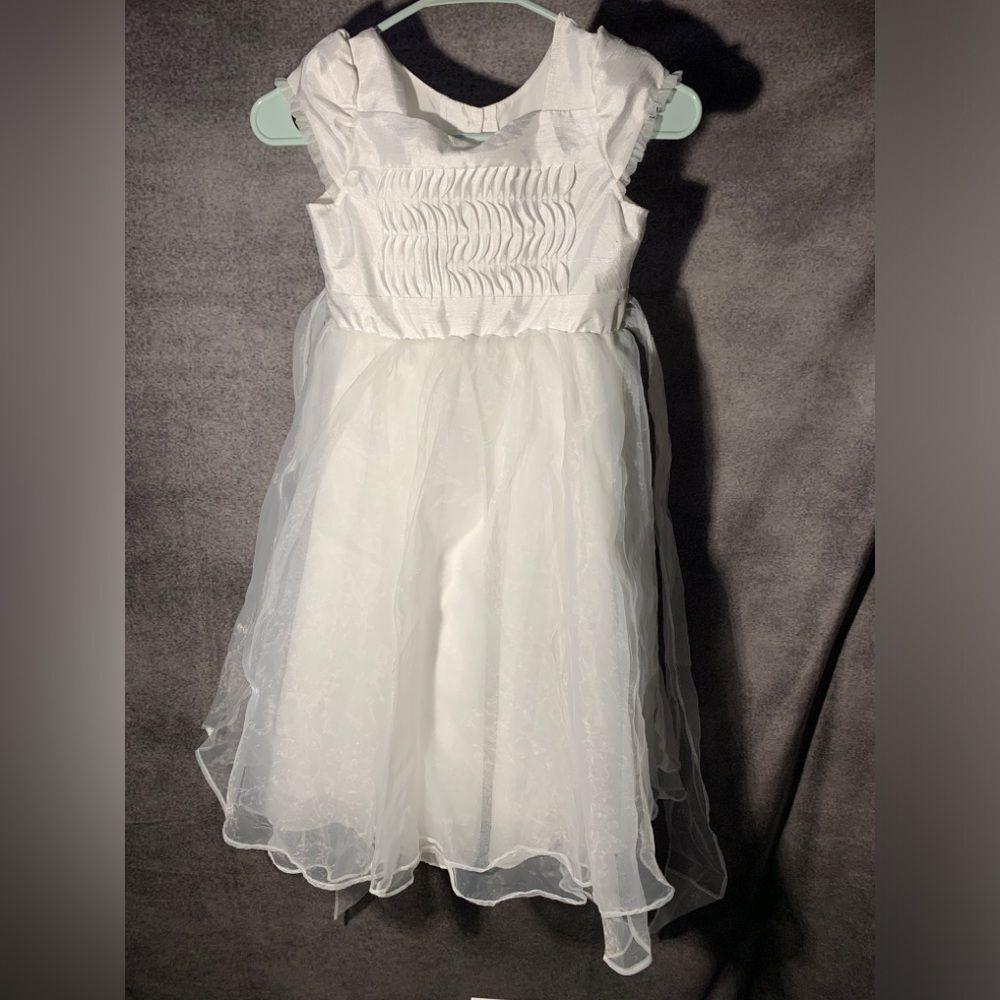 Jona Michelle White Formal Kids Dress